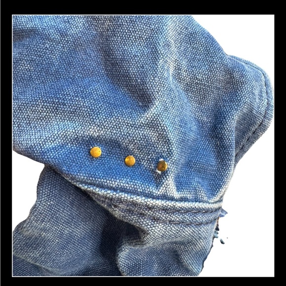 Free People We The Free Waxed Canvas Sling Bag ICELANDIS BLUE - Picture 4 of 10